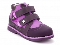 136-82 Бос(Bos), ботинки детские утепленные ортопедические профилактические, нубук, фиолетовый, сиреневый в Владивостоке
