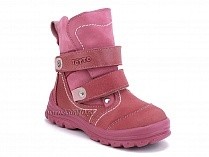 215-96,87,17 Тотто (Totto), ботинки детские зимние ортопедические профилактические, мех, нубук, кожа, розовый. в Владивостоке