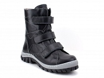 207ч (31-40) Аквелла (Akwella), ботинки зимние ортопедические с высоким берцем, натуральная шерсть, кожа, черный в Владивостоке
