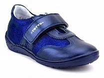 2436-132,522  Тотто (Totto) кроссовки детские ортопедические профилактические, кожа, синий. в Владивостоке
