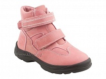 211-307 Тотто (Totto), ботинки детские зимние ортопедические профилактические, мех, кожа, розовый. в Владивостоке