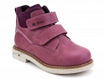 1071-10 (26-30) Миниколор (Minicolor), ботинки детские ортопедические профилактические утеплённые, кожа, флис, розовый в Владивостоке