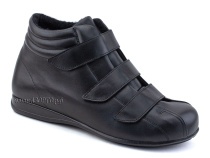 5008-02-1 Плюмекс (Plumex), ботинки для взрослых зимние, натуральная шерсть, кожа, черный, полнота 10 в Владивостоке