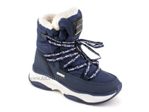 А45-157 Сурсил (Sursil-Ortho), ботинки детские зимние ортопедические профилактические, натуральныя шерсть, искуственная кожа, мембрана, темно-синий в Владивостоке