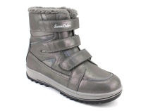 А35-100-4 Сурсил (Sursil-Ortho), ботинки подростковые ортопедические с высоким берцем, зимние,  шерсть, кожа, текстиль, серый в Владивостоке