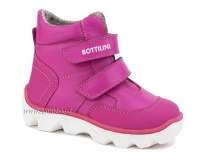 BL-271(55) Боттилини (Bottilini), ботинки  детские демисезонные  ортопедические профилактические, кожа, байка, фуксия в Владивостоке