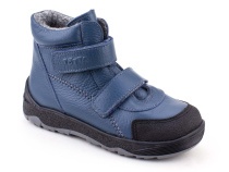 2458-702 Тотто (Totto), ботинки детские утепленные ортопедические профилактические, кожа, джинс в Владивостоке