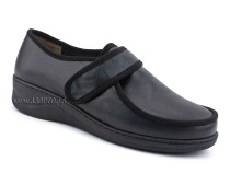 81-22-415/57 Рикосс (Ricoss) туфли для взрослых, кожа, черный, полнота 9 в Владивостоке
