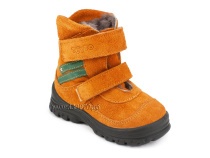 203-85,044 Тотто (Totto), ботинки зимние, оранжевый, зеленый, натуральный мех, замша. в Владивостоке