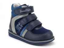 23-251  Сурсил (Sursil-Ortho), ботинки неутепленные с высоким берцем, кожа , нубук, синий, голубой в Владивостоке