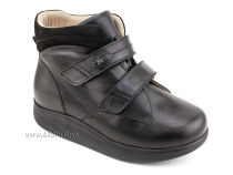 141606W Сурсил-Орто (Sursil-Ortho), ботинки для взрослых, ригидная подошва, диабетическая подкладка, кожа, нубук, черный, полнота 11 в Владивостоке