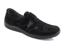 51319-1 ШагоВита (Shagovita), туфли детские ортопедические профилактические, нубук, черный в Владивостоке