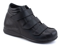 5008-01  Плюмекс (Plumex), ботинки для взрослых демисезонные утепленные, кожа, черный, полнота 10. в Владивостоке